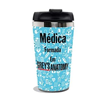 Imagem de Copo Termico Profissao Medicina - Medica - Greys Anatomy