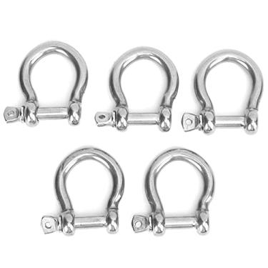 Imagem de 01 02 015 Manilha de arco, manilha D compacta para içar para parquinho para equipamentos de pesca para equipamentos marinhos (M10)