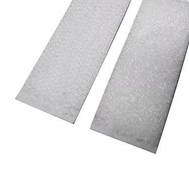 Imagem de Fita Auto Adesiva com material Macho + Fêmea 50mm Fixação De Pedais - 1 Metro BRANCO