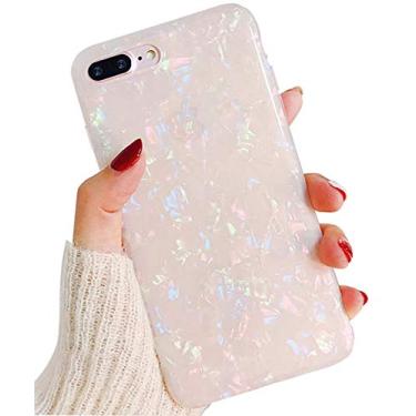 Imagem de Capa para iPhone 8 Plus, capa para iPhone 7 Plus, J.west iPhone 7 Plus TPU luxuosa capa traseira de silicone TPU transparente brilhante para mulheres Apple 5,5" iPhone 8 Plus/7 Plus, Colorful