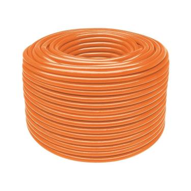 Imagem de Mangueira Super Flex Em Pvc Laranja Para Jardim De 3 4 Com 50 Metros Tramontina