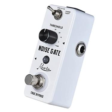 Imagem de Qudai Noise Gate Redução de Ruído Pedal Efeito Guitarra 2 Modos Liga de Alumínio Shell True Bypass