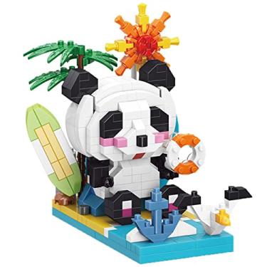 Imagem de Myweyde Edifício Micro Mini Panda, Conjuntos de Micro Mini Blocos de Construção Animais Panda/Cat/Dog, Conjuntos de Construção Animais Bonitos Panda (Panda - 444Pcs)