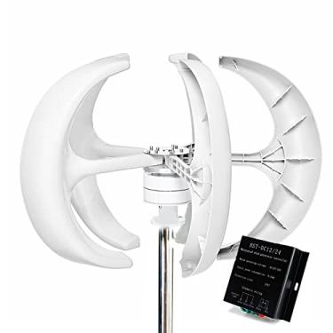 Imagem de Gerador de turbina eólica 12V 24V 48V 2000W Free Energy Windmills com MPPT Hybrid Controller 5 Blades, Baixo ruído e harmonia ambiental,12v