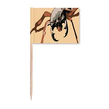 Imagem de River Marching Ants Art Deco Presente Fashion Palito Bandeira Marcador Decoração de Festa