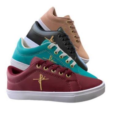 Imagem de Tênis Feminino Casual Fé , ! (Branco)