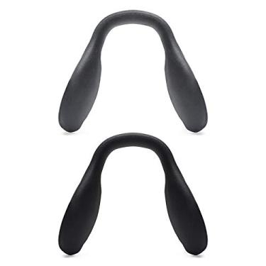 Imagem de Protetor nasal de reposição Mryok para óculos de sol Oakley Targetline – Opções, Gray & Black, One Size