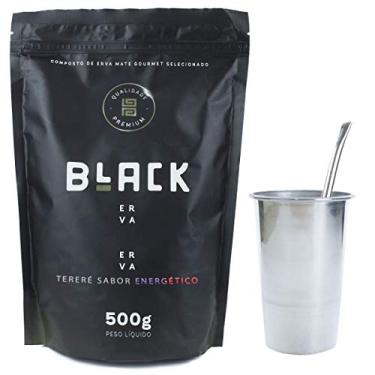 Imagem de COPO DE TERERÉ ALUMÍNIO + BOMBA DE TERERÉ + BLACK ERVA 500G (Energético)
