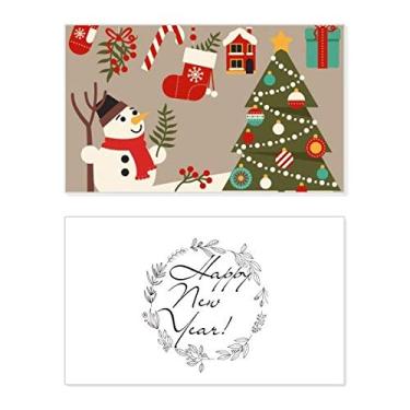 Imagem de Luvas de Natal, boneco de neve, festival, ano novo, cartão de felicitações, mensagem de abençoar presente