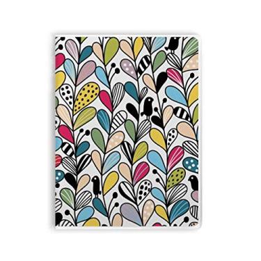 Imagem de Caderno de folhas de coração para desenho de plantas, capa de goma Diário de capa macia