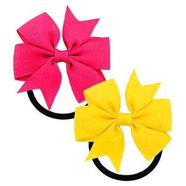 Imagem de 2un. Laço Com Elástico Para Cabelo Infantil Adulto Diversas Cores