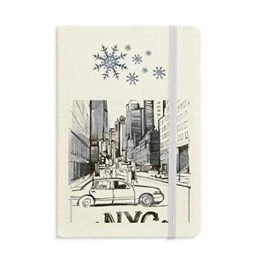 Imagem de Caderno de paisagem NYC Love New York City America com flocos de neve
