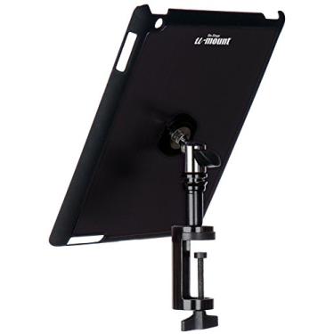 Imagem de On-Stage TCM9163 Suporte para tablet de mesa de liberação rápida com capa de encaixe para iPad 2/3/4, preto