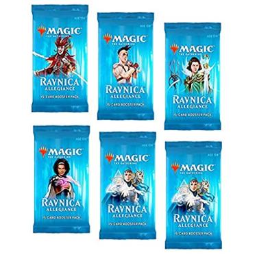 Imagem de 6 (Six) Booster Packs of Magic: The Gathering: Ravnica Allegiance (6 Pack - RNA Booster Draft Lot)