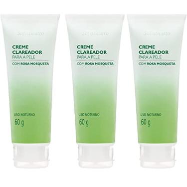 Imagem de Kit 3 Creme Clareador Para Pele Com Rosa Mosqueta 60g