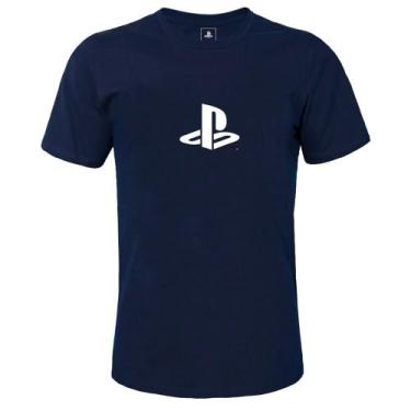 Imagem de Camiseta Licenciada Playstation Classic Ps Geek Azul Marinho -  Tamanh