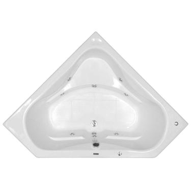 Imagem de Banheira Hidromassagem Astra Quantum Luxo 190cmx140cmx55cm - 04 Jatos Gel Coat P1 Sem Aquecedor 220V