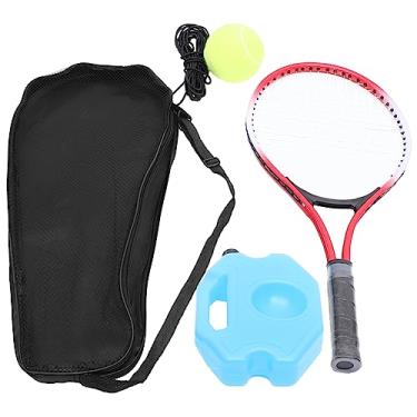 Imagem de INOOMP 1 conjunto de tênis de rebote com raquete para iniciantes, bolas de tênis para crianças, treinador de tênis de rebote, tênis para crianças