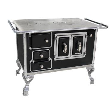 Imagem de Fogão a Lenha Venâncio Nº2 Preto Sem Tampa Lado Direito 2DPRPT