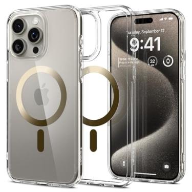Imagem de Capa Spigen para iPhone 15 Pro Max, Ultra Hybrid MagFit [Anti-amarelecimento] Projetada para Apple iPhone 15 Pro Max - Dourada