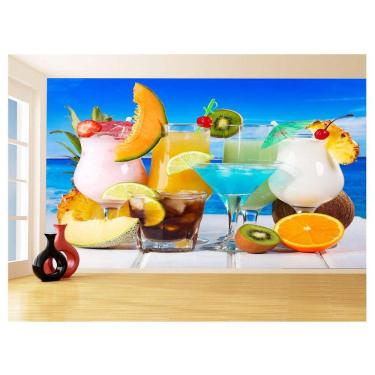 Imagem de Papel De Parede Bebidas Drinks Aperitivos Taça 3,5M Al262