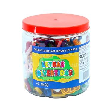 Imagem de Brinquedo Educativo Pote Com Letras Alfabeto 200 Peças