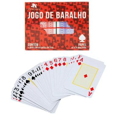 Imagem de Baralho Duplo Papel 108 Cartas Estojo