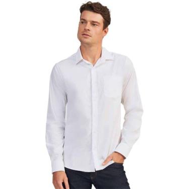 Imagem de Camisa Acostamento Cotton Comfort Ou24 Branco Masculino