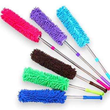 Imagem de Espanador de Microfibra Lavável e Extensível: Poeira Eliminada com Cabo de Inox Macio e Extensor - Limpeza Perfeita e Sem Esforço - NEXUS MARKET (1)