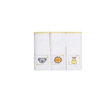 Imagem de Papi Textil Fralda Bordados Karinho 70Cm X70Cm Contem 03 Un