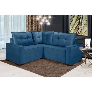 Imagem de Sofá de Canto ESTILO ESTOFADOS - Milão 2,00x2,00m "Azul"