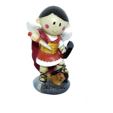 Imagem de Enfeite Imagem São Miguel Arcanjo Infantil Pequeno 9.6cm -