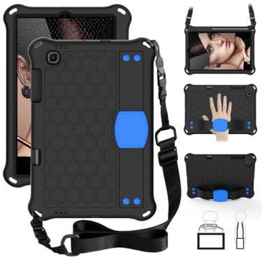 Imagem de Adequado para Samsung Galaxy Tab S6 Lite 2024 2022 2020 10,4 polegadas não tóxico EVA + PC capa protetora antiqueda para tablet (preto-azul, S6 Lite 2024 10.4)