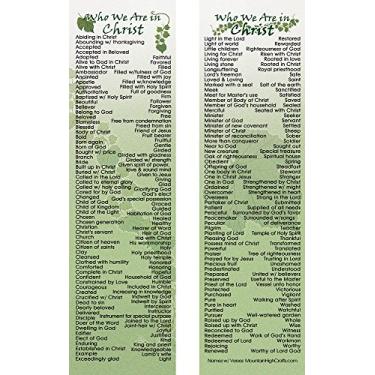 Imagem de Marcadores de livro Who We are in Christ - Conjunto de 10, nomes para Filhos de Deus