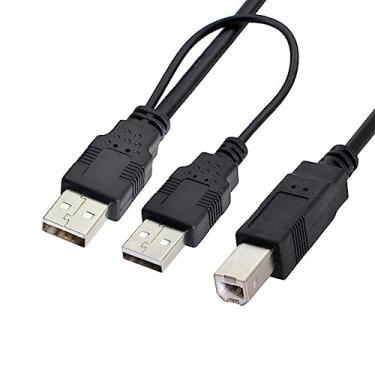 Imagem de chenyang Cabo USB 2.0 tipo A para tipo B com cabo de alimentação USB 80 cm para impressora scanner disco rígido externo
