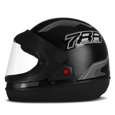 Imagem de CAPACETE FECHADO PRO TORK NEW SPORT MOTO PRETO - CINZA TAM. 62