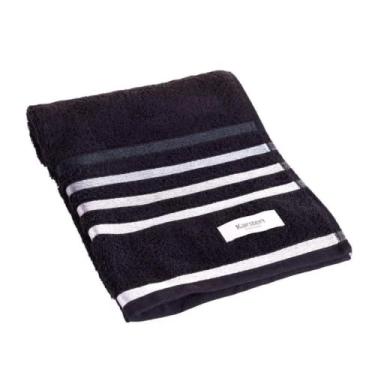 Imagem de TOALHA ROSTO Karsten LUMINA - 48 x 80 - PRETO/PRETO