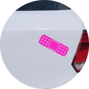 Imagem de Adesivo de Carro Band Aid Curativo - Cor Amarelo - Melhor Adesivo, Ros