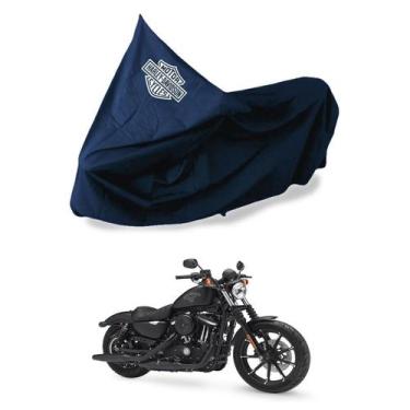 Imagem de Capa Protetora Impermeável Para Moto Harley Davidson - SPTS,  G, Azul-