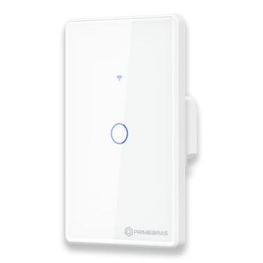 Imagem de Interruptor Smart Wifi Inteligente Touch Primebras 1 Botão Branco