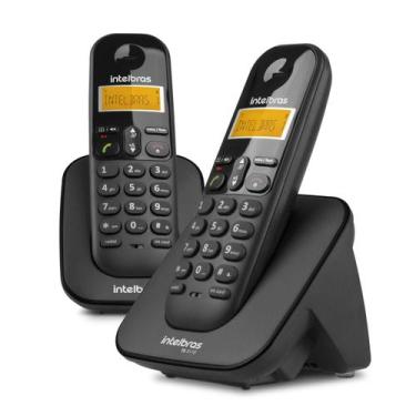 Imagem de Telefone sem fio digital ramal extra ts 3112 preto intelbras, Preto
