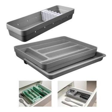 Imagem de Organizador Gavetas Talheres Extensor Porta Facas Logic Kit f6065 - OU