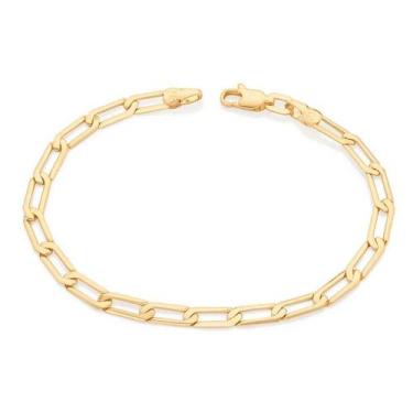 Imagem de Pulseira  banhado ouro 3x 24k 18k e 22k  masculina rommanel elo longo 