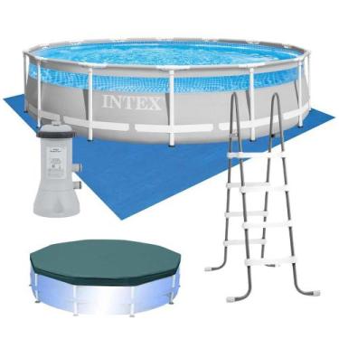 Imagem de Piscina Estrutural Circular Clearview Completa 12.706 Litros 220V Inte