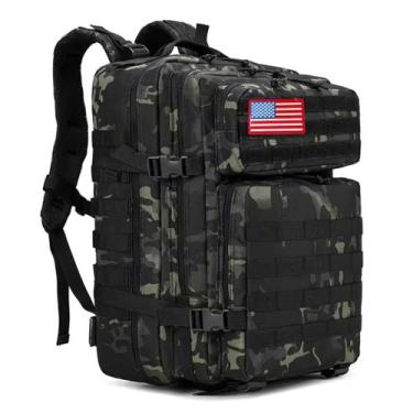 Imagem de Mochila Tática Camping Militar 50 Litros Resistente A Água - Mundo Nex