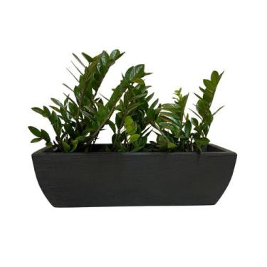 Imagem de Jardineira Floreira 80x25cm Decorativa De Polietileno Para Plantas - A