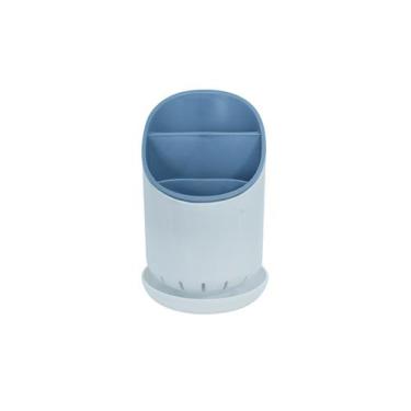 Imagem de Escorredor E Organizador de Talheres de Plástico Azul Oikos, U, AZUL