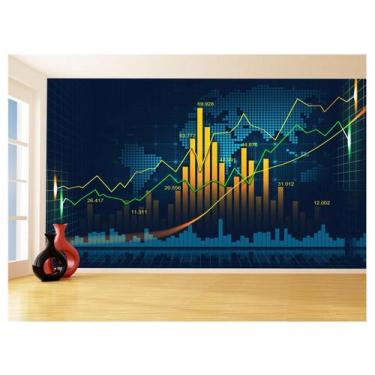 Imagem de Papel De Parede 3D Tecnologia Economia Poupança 3,5M Tec26 - Você Deco