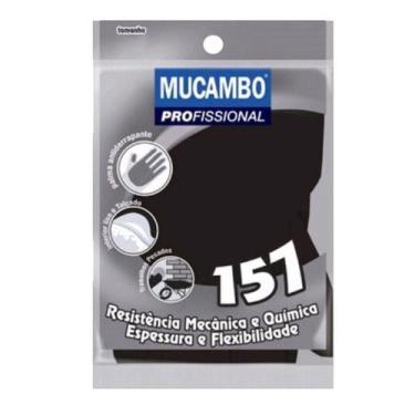 Imagem de Luva de latex preta m - mucambo