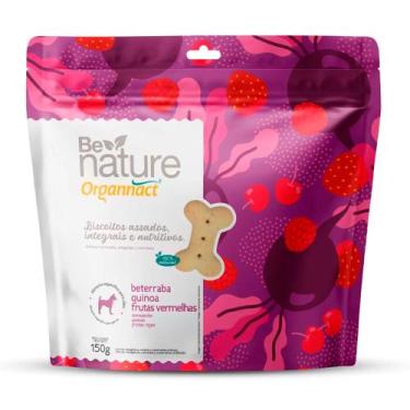 Imagem de Biscoito Organnact Be Nature para Cães Sabor Beterraba, Quinoa e Fruta